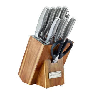 سرویس چاقو 10 پارچه پایه چوب عرشیا مدل 3202